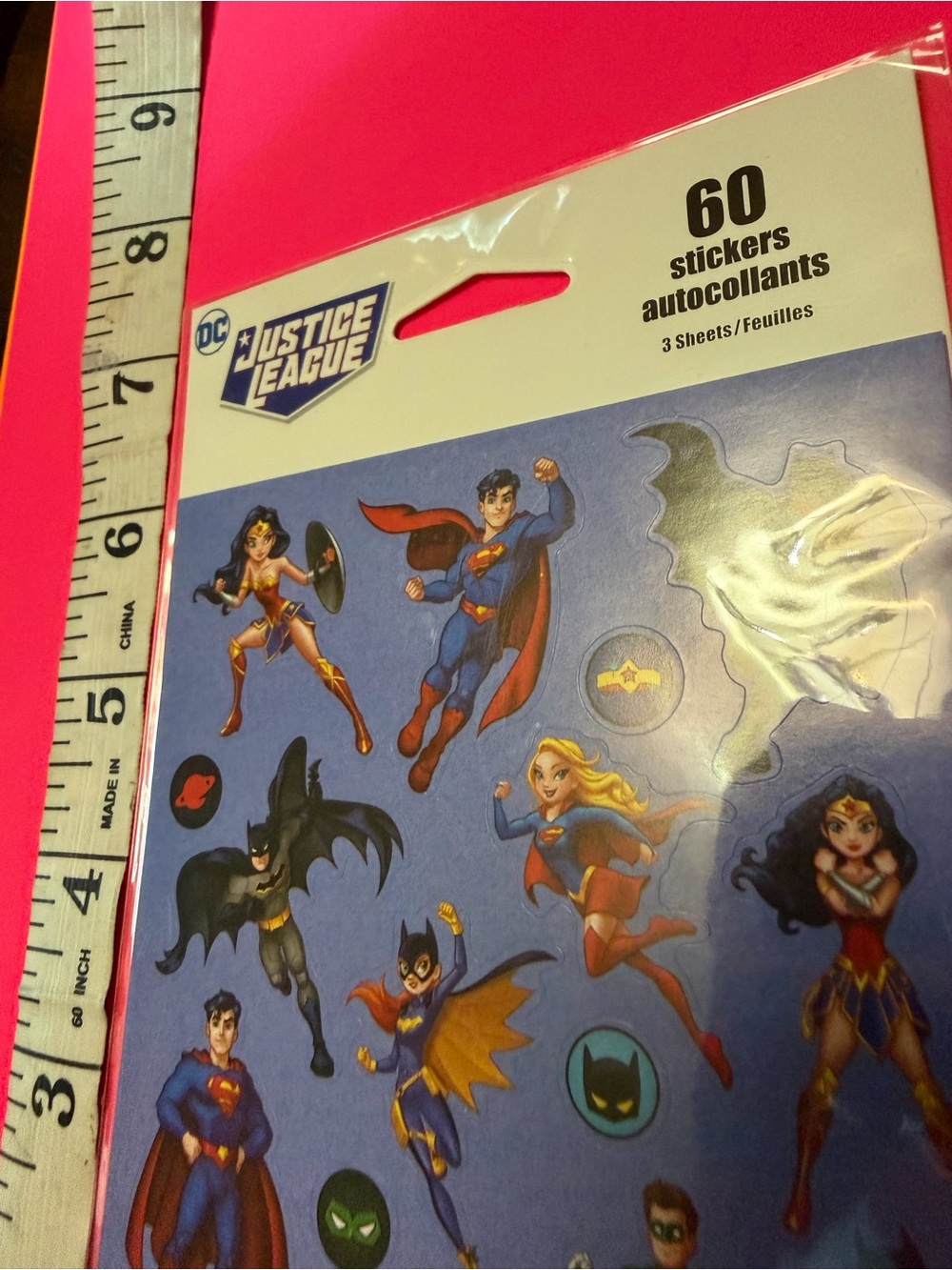 DC comics Superhero Sticker Pack - 60 Count new
